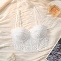 Fun lingerie flower top can be worn outside