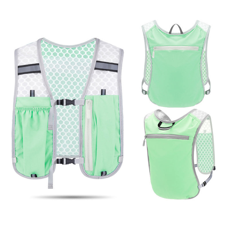 Lightweight Ergonomic Running Hydration Vest – Reflective Water Bottle Backpack for Cycling, Walking, Kayaking & Outdoor Sports