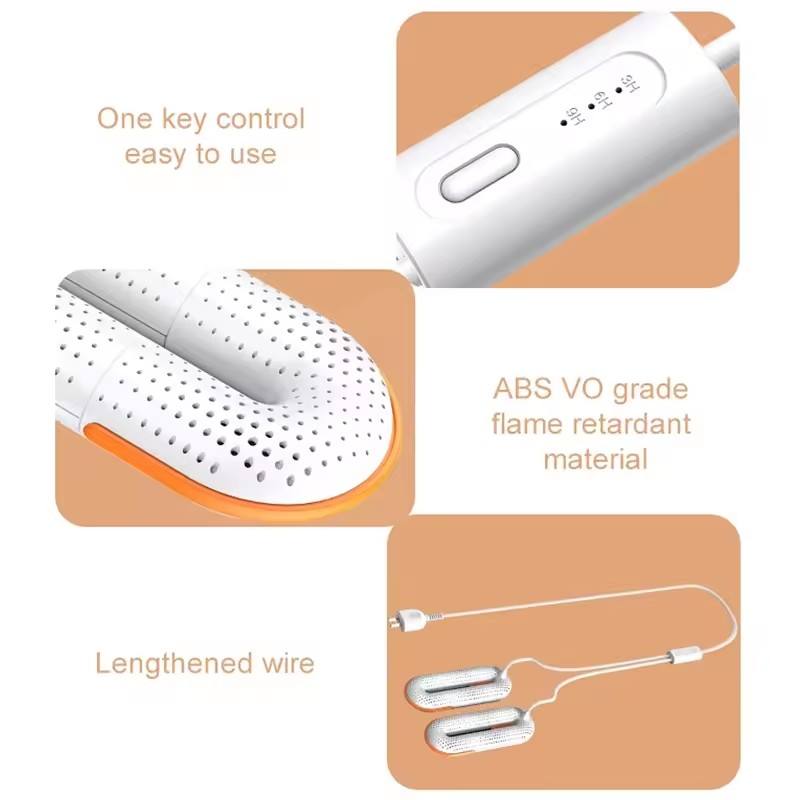 Home shoe timed dryer deodorizing shoe dryer extendable