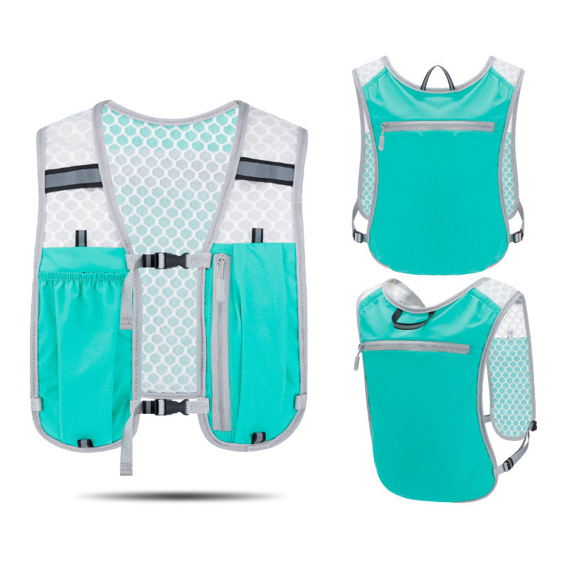 Lightweight Ergonomic Running Hydration Vest – Reflective Water Bottle Backpack for Cycling, Walking, Kayaking & Outdoor Sports