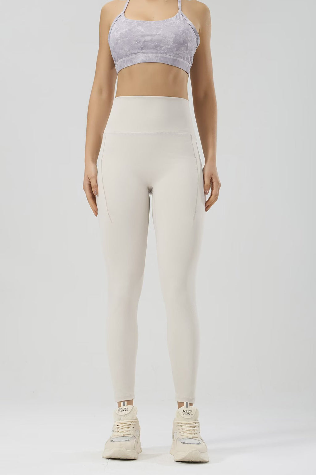 No awkward line yoga pants for women high waist hip lifting side fitness