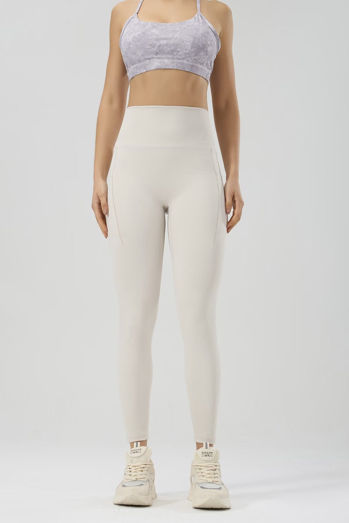 No awkward line yoga pants for women high waist hip lifting side fitness
